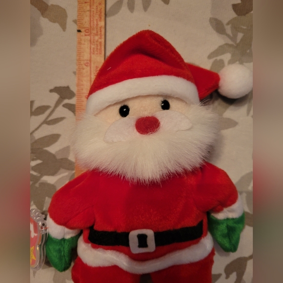 Beanie Babie Santa born 12/6/1998 with tags  on right hand...NEW - Picture 2 of 4